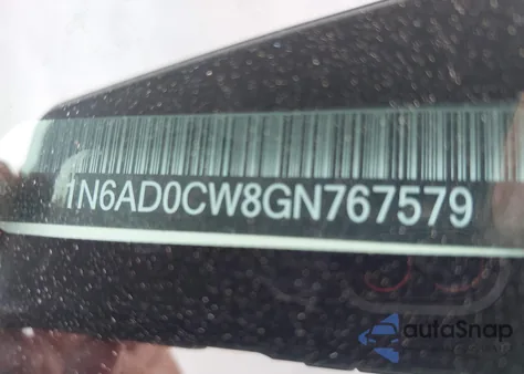 2016 Nissan Frontier Sv из США, поврежденный, VIN 1N6AD0CW8GN767579